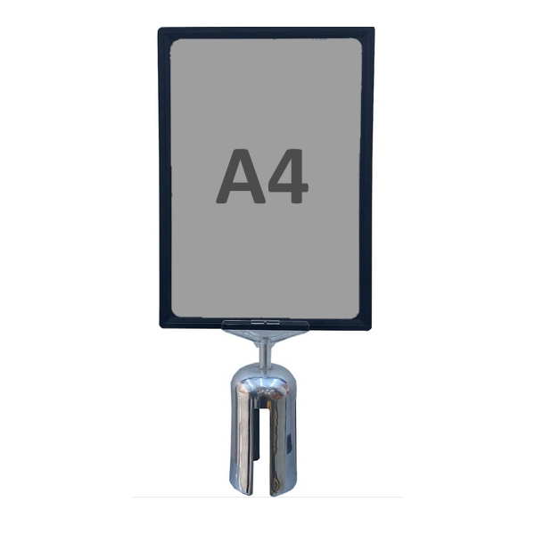 Panou A4 din plastic pentru stalpi de ghidare cu banda retractabila