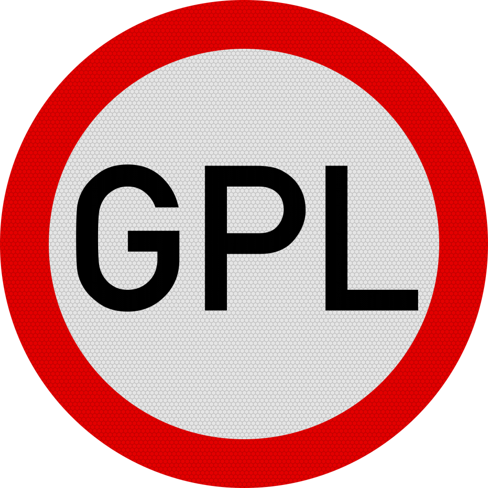 Accesul interzis GPL, Indicator rutier | Semn de circulatie