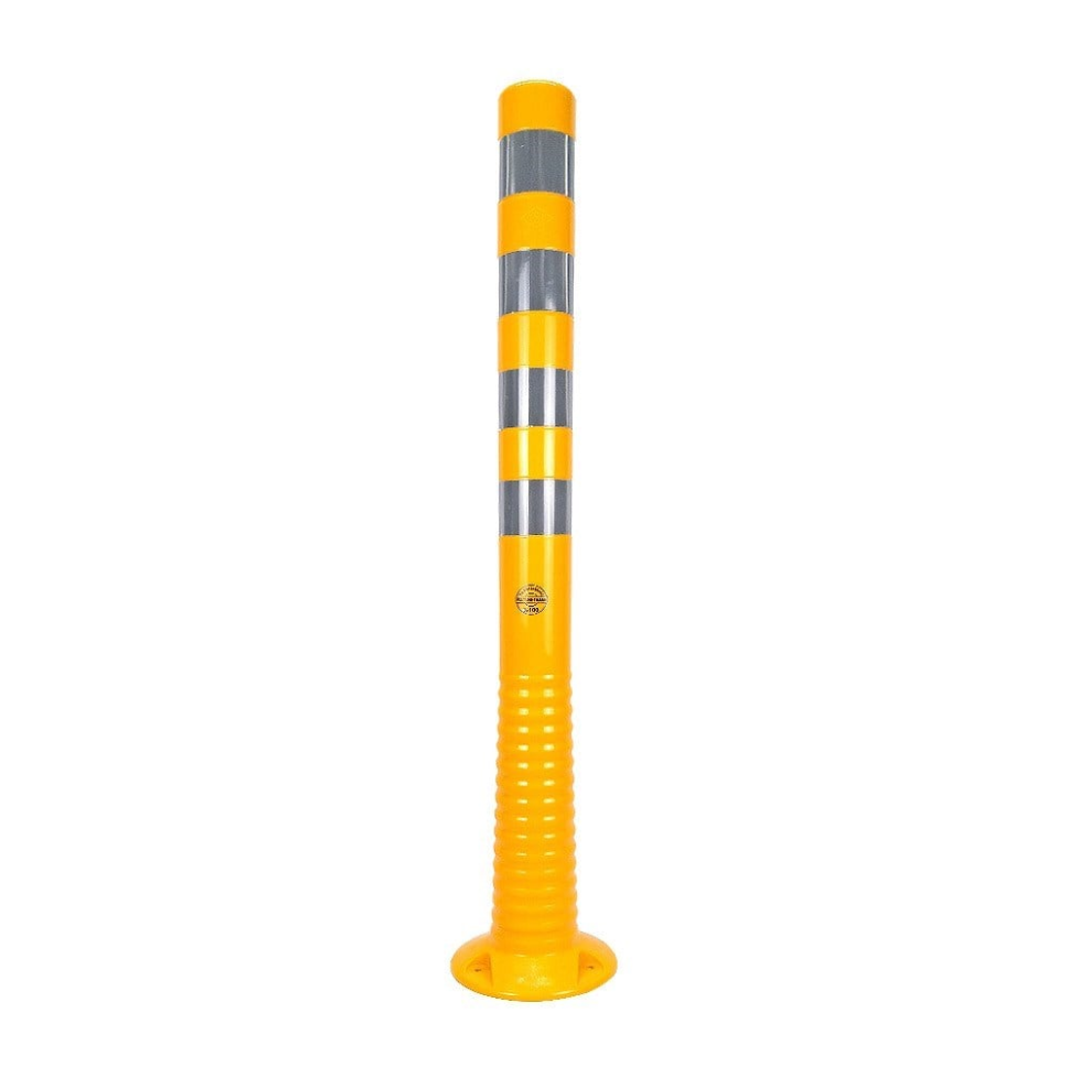 Stalp galben din cauciuc inaltime 1 metru, TPU