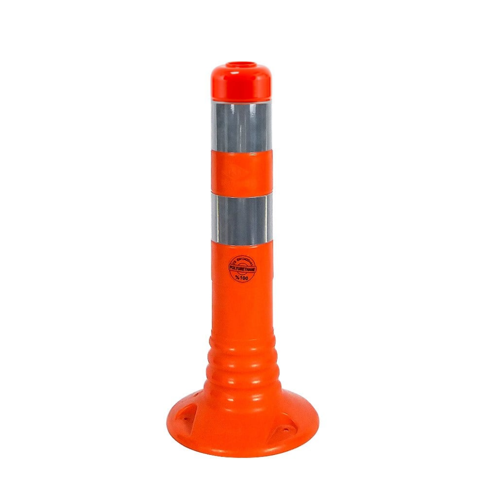 Stalp portocaliu din cauciuc inaltime 45cm, TPU
