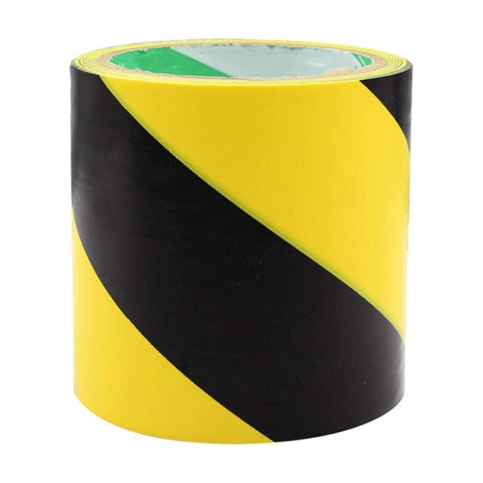Banda adeziva pentru marcare, 10cm x 30m, galben/negru