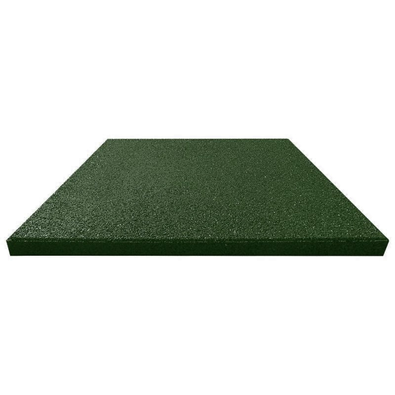 Pavele, Dale de cauciuc, 2cm, 50cm x 50cm, Verde inchis