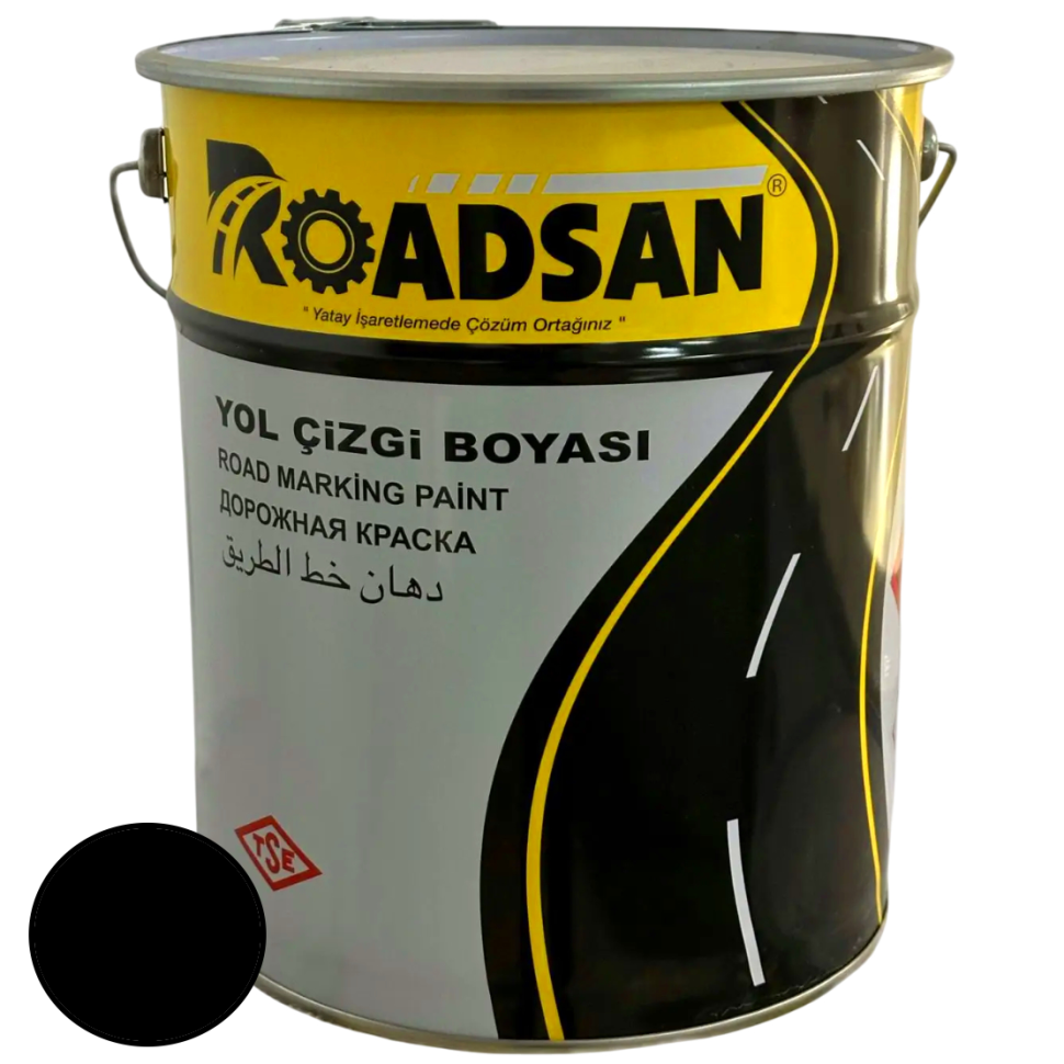 Vopsea acrilica pentru marcare, 25kg, NEGRU