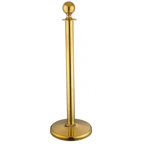 Stâlp premium elegant delimitare auriu fără cordon
