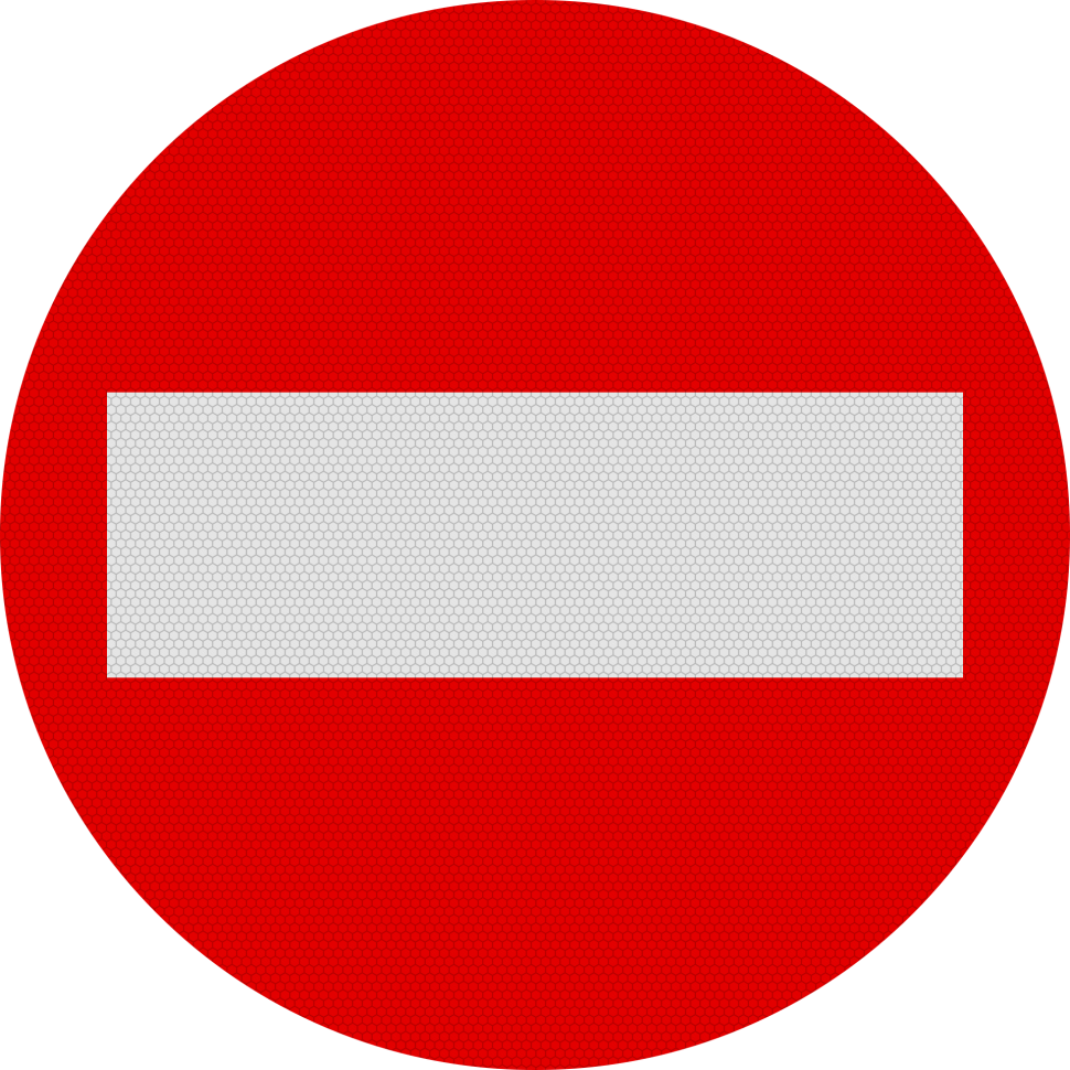 Indicator Accesul Interzis - Semn de Circulație Metalic 60cm