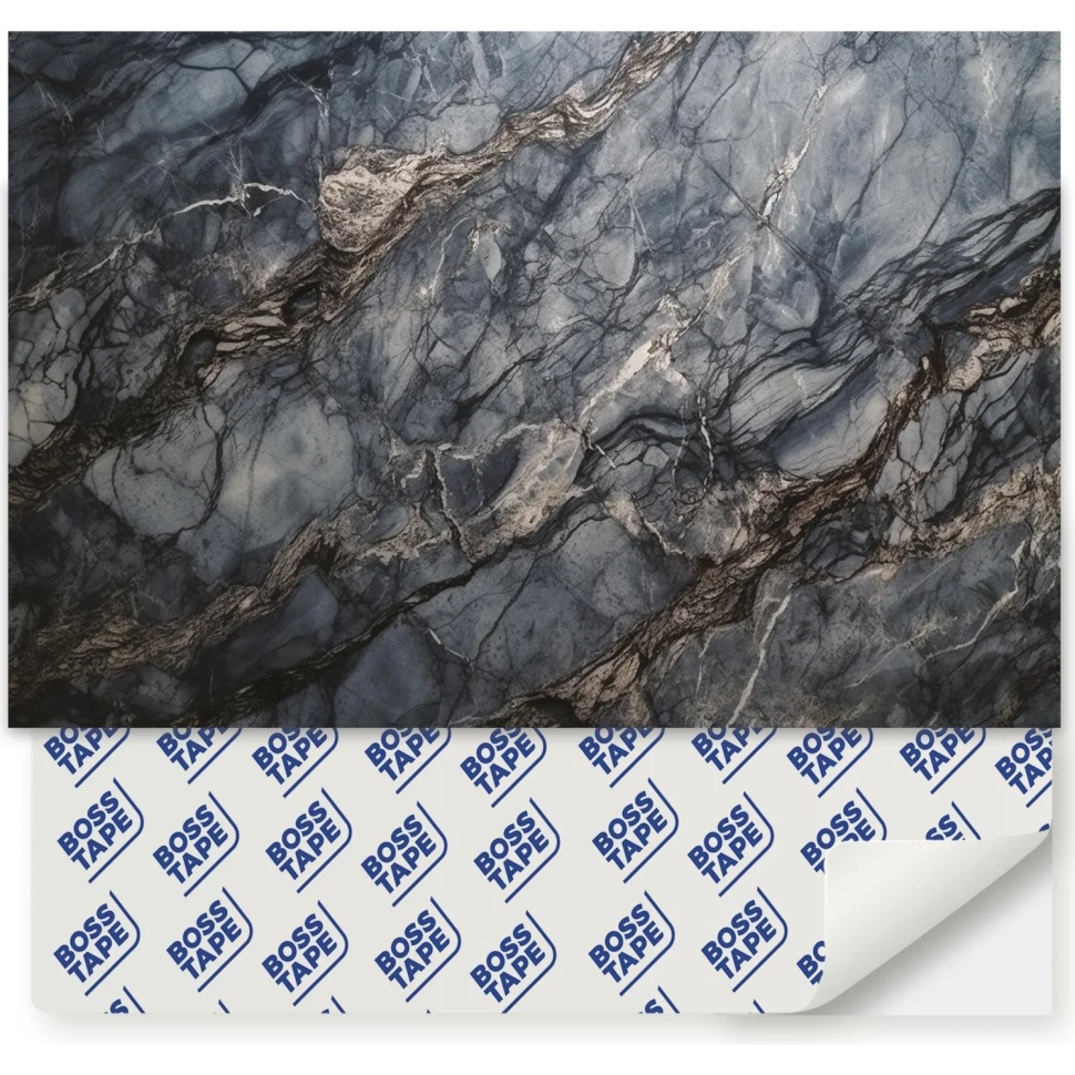 Panouri decorative din PVC, model MARMURA NEAGRĂ, cutie cu 4 buc 41x62cm, 1.12m², grosime 0.55mm