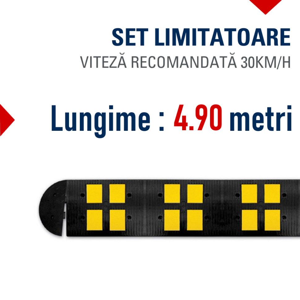 SET Limitatoare de Viteza, continut set: 9x 12110, 2x 12111, Lungime 4.90m