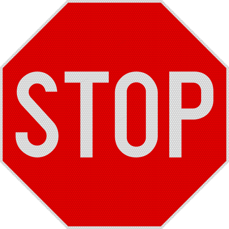 Indicator Oprire (Stop) - Semn de Circulație Metalic 60cm