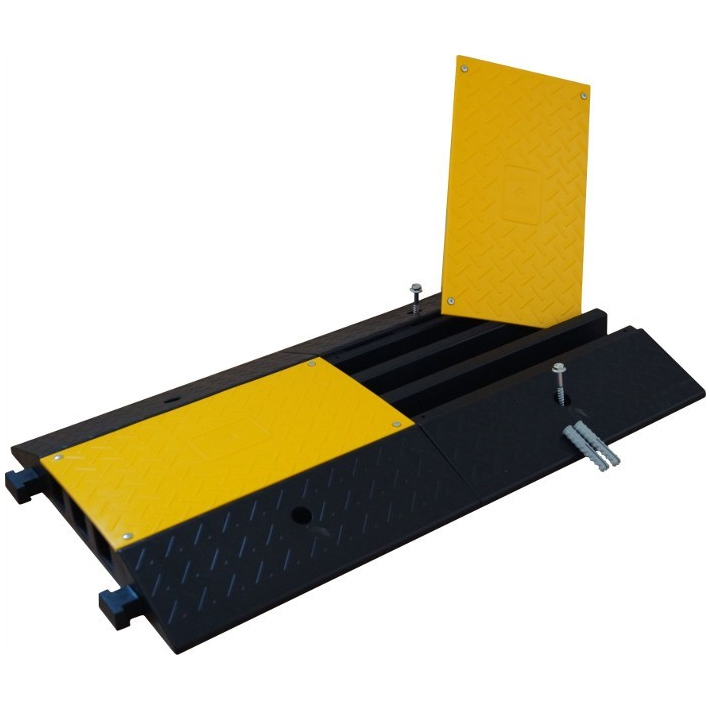 SET 2 buc. Protectii pentru cabluri, 3 canele Ø 5cm, trafic auto
