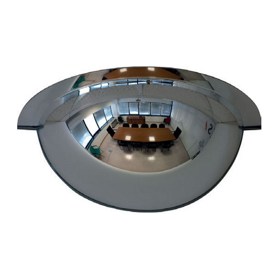 Oglinda Industriala Supraveghere Magazin & Depozit - Securitate, diametru 120 cm, jumatate cerc, vizibilitate 180 grade ***