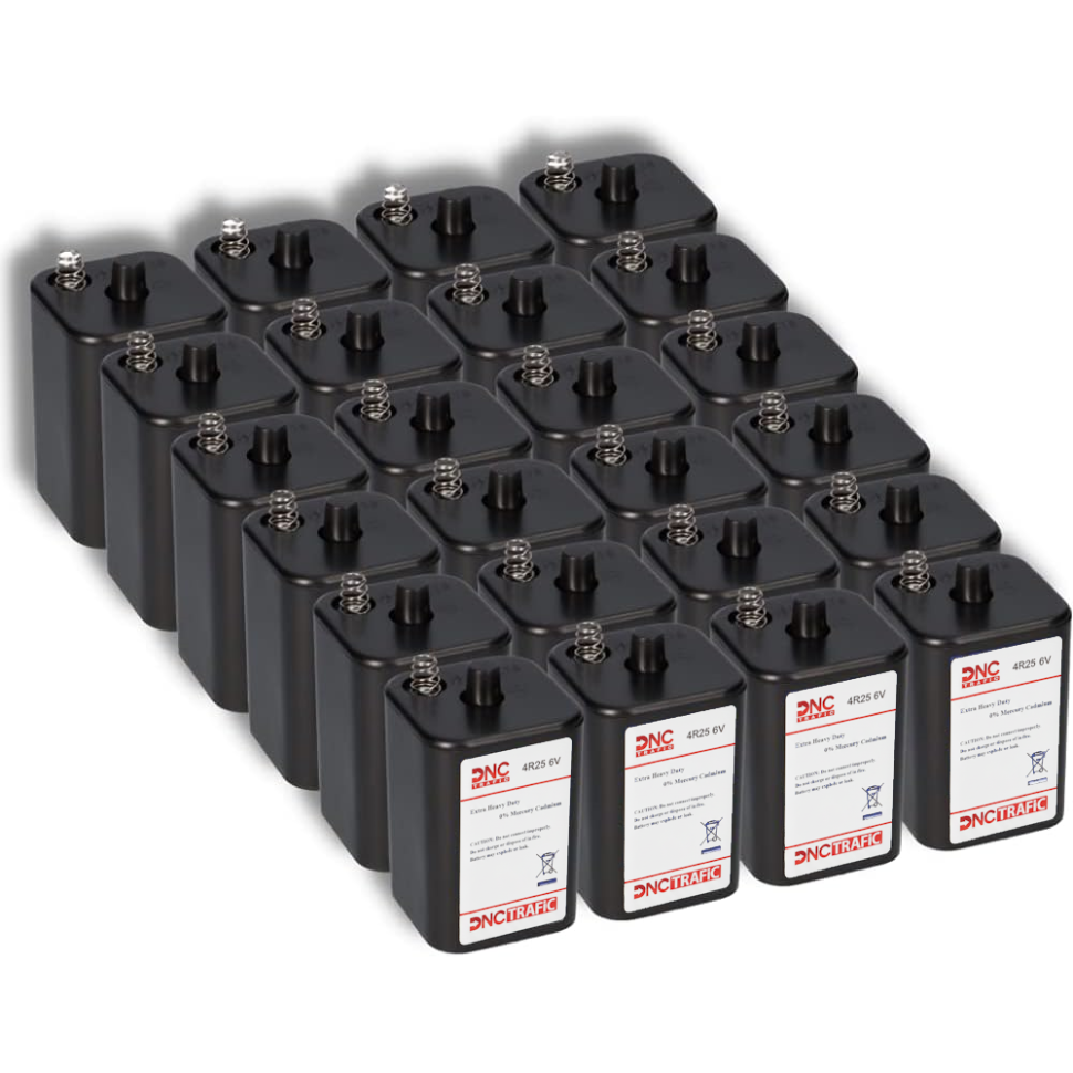 SET 24 Baterii 4R25 pentru lămpile cu lumină intermintentă