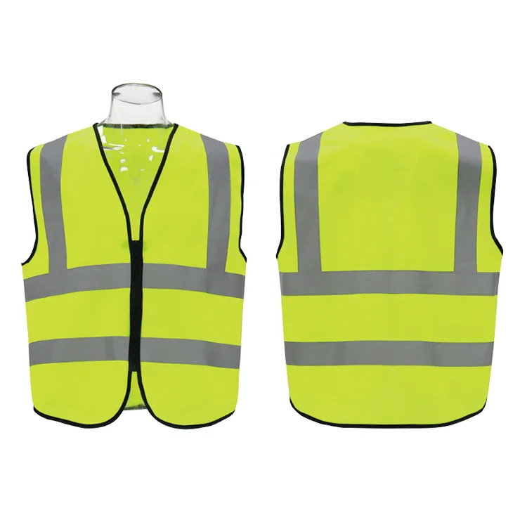 Vesta reflectorizanta verde, inchidere cu fermoar, marime XL, PREMIUM