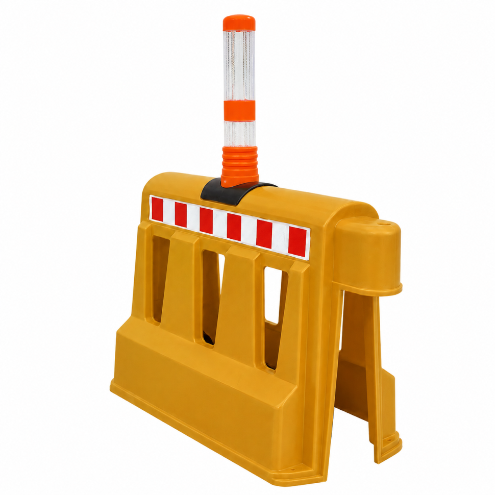 Parapet New Jersey cu stalp reflectorizant, GALBEN
