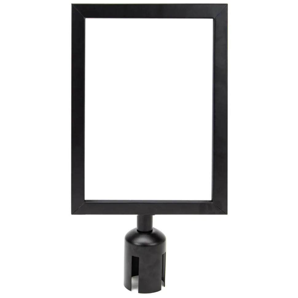 Panou A4 pentru stalp de ghidare, vertical, NEGRU