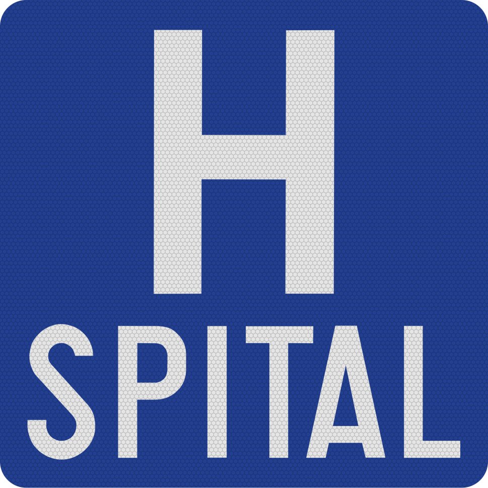 Spital, Indicator rutier | Semn de circulatie