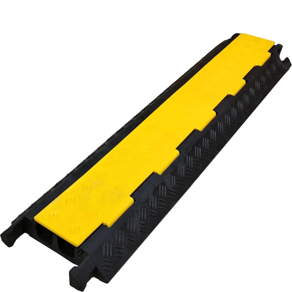 Rampa de protectie pentru cabluri, 2 canale, 100 cm
