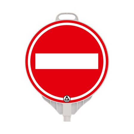 Accesul interzis, indicator rutier din plastic PPC, reflectorizant, Ø 38cm