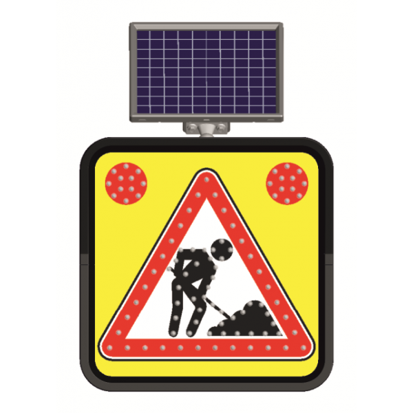 Indicator rutier solar cu leduri pentru semnalizararea lucrarilor