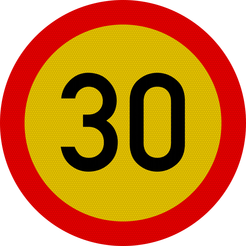 Limitare de viteza 30km, temporar, Indicator rutier | Semn de circulatie