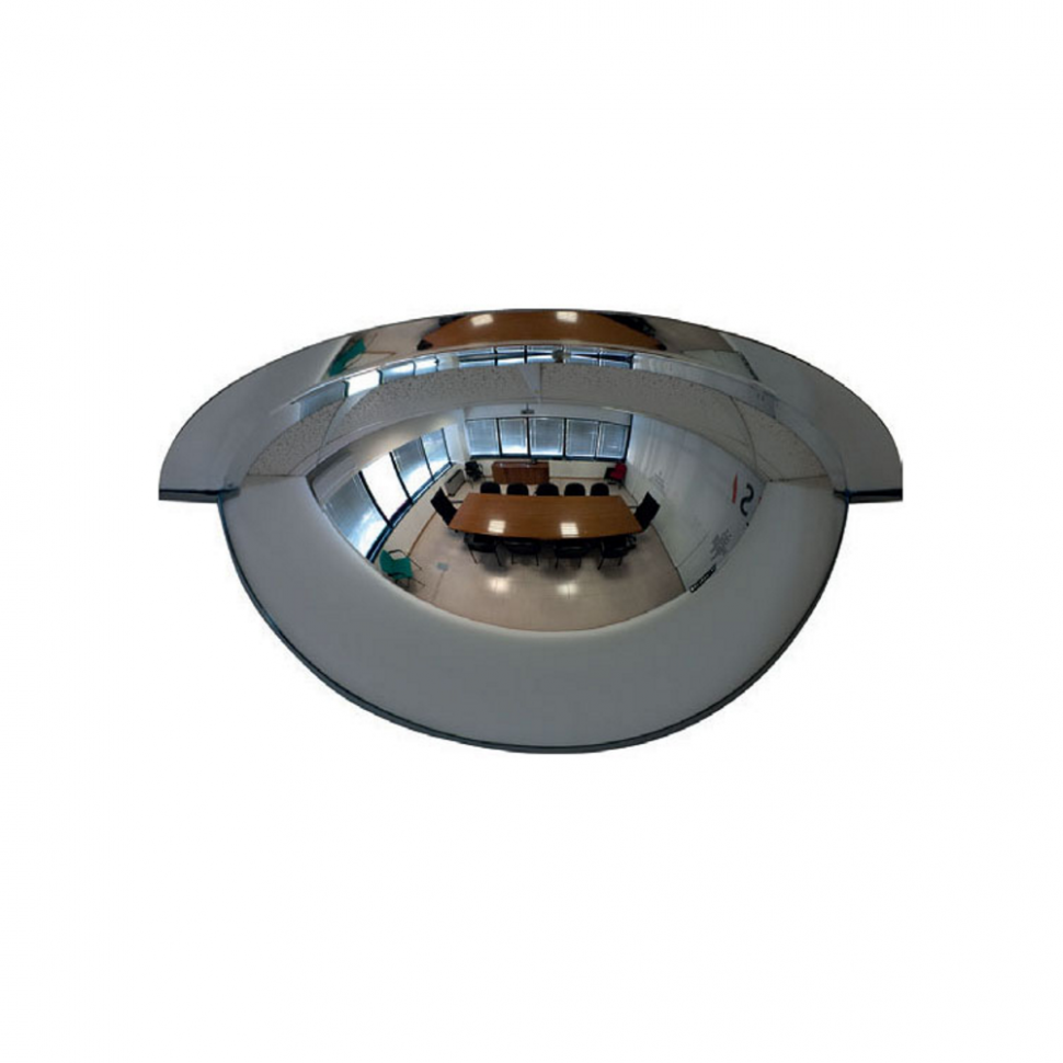 Oglinda Industriala Supraveghere Magazin & Depozit - Securitate, diametru 80 cm, jumatate cerc, vizibilitate 180 grade ***