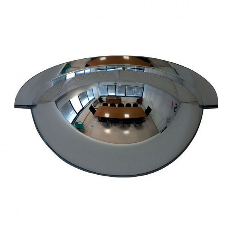 Oglinda Industriala Supraveghere Magazin & Depozit - Securitate, diametru 100 cm, jumatate cerc, vizibilitate 180 grade ***
